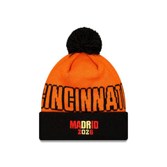 Cincinnati Bengals 2026 International Games Pom Knit Hat