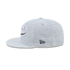 New Era Branded Cord Heather Gray 59FIFTY Fitted Hat