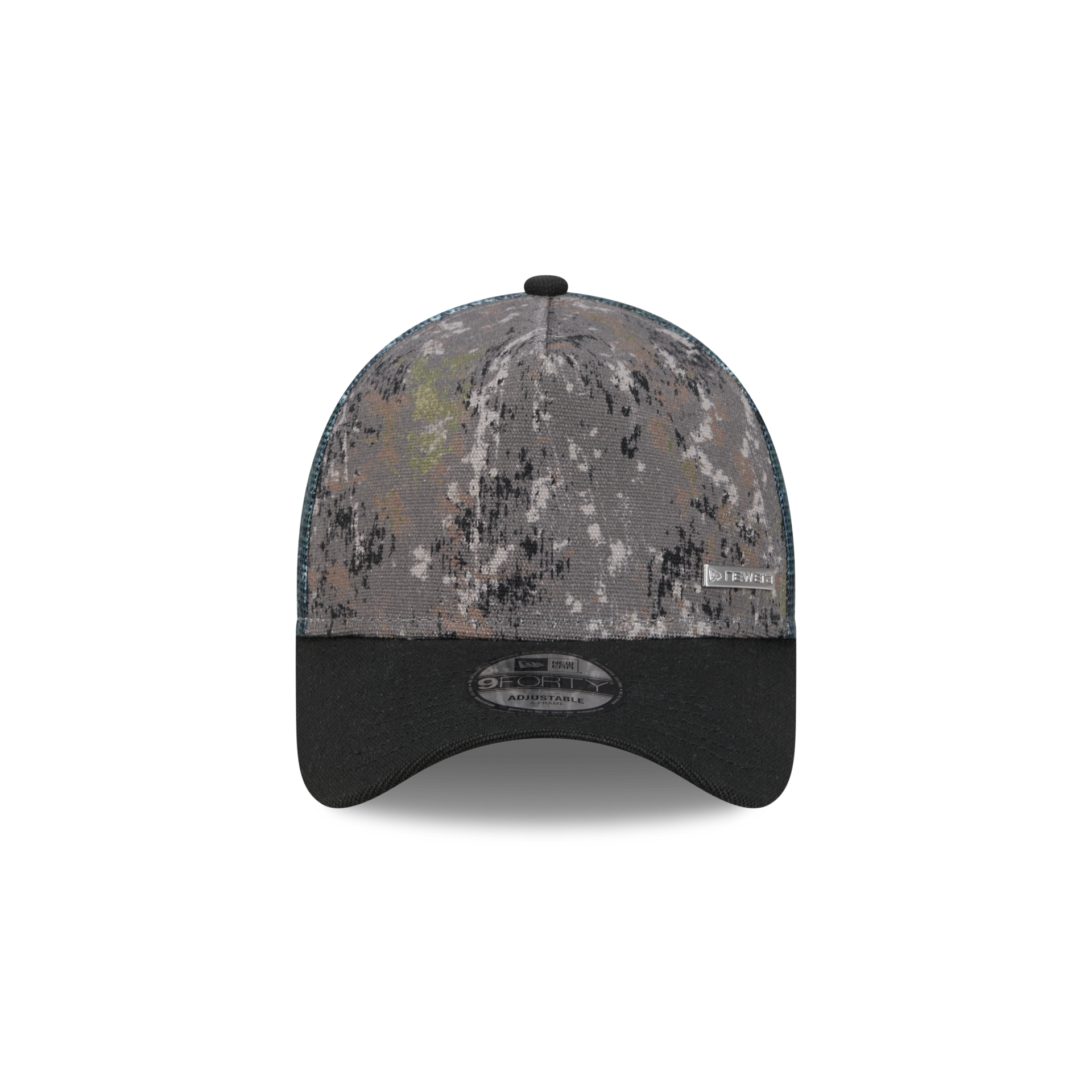 New Era Branded Abstract Camo 9FORTY A-Frame Trucker Hat