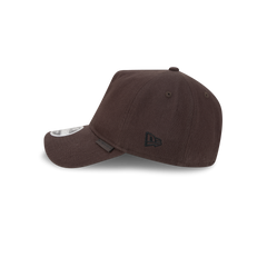 New Era Branded Herringbone Dark Brown 9FORTY A-Frame Unstructured Snapback Hat