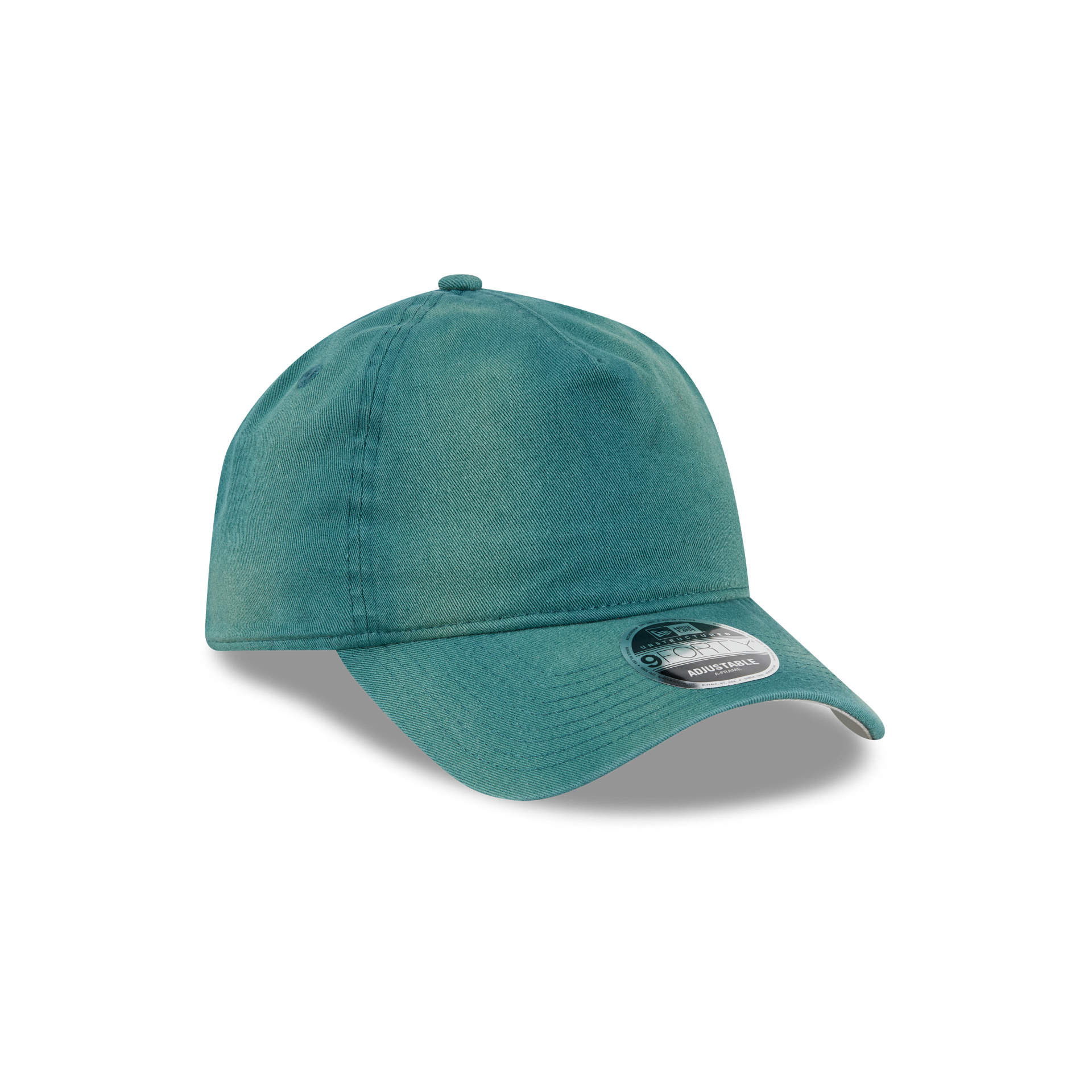 New Era Branded Washed Pine Needle Green 9FORTY A-Frame Unstructured Snapback Hat