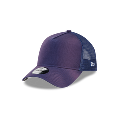 New Era Branded Washed Carbon Navy 9FORTY A-Frame Trucker Hat