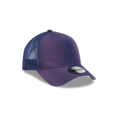 New Era Branded Washed Carbon Navy 9FORTY A-Frame Trucker Hat