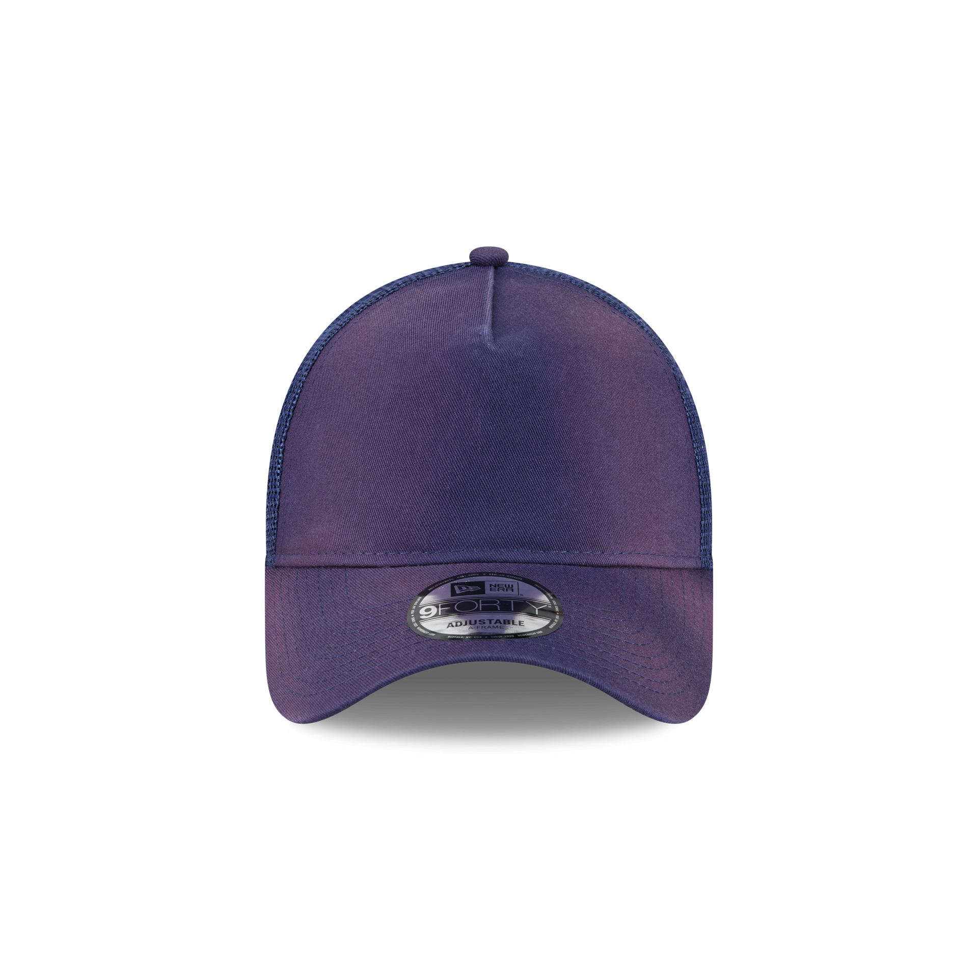 New Era Branded Washed Carbon Navy 9FORTY A-Frame Trucker Hat