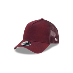 New Era Branded Washed Maroon 9FORTY A-Frame Trucker Hat