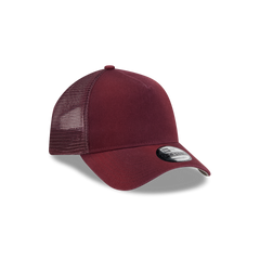 New Era Branded Washed Maroon 9FORTY A-Frame Trucker Hat