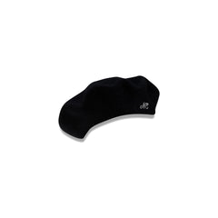 New Era Branded Merino Wool Black Beret Hat