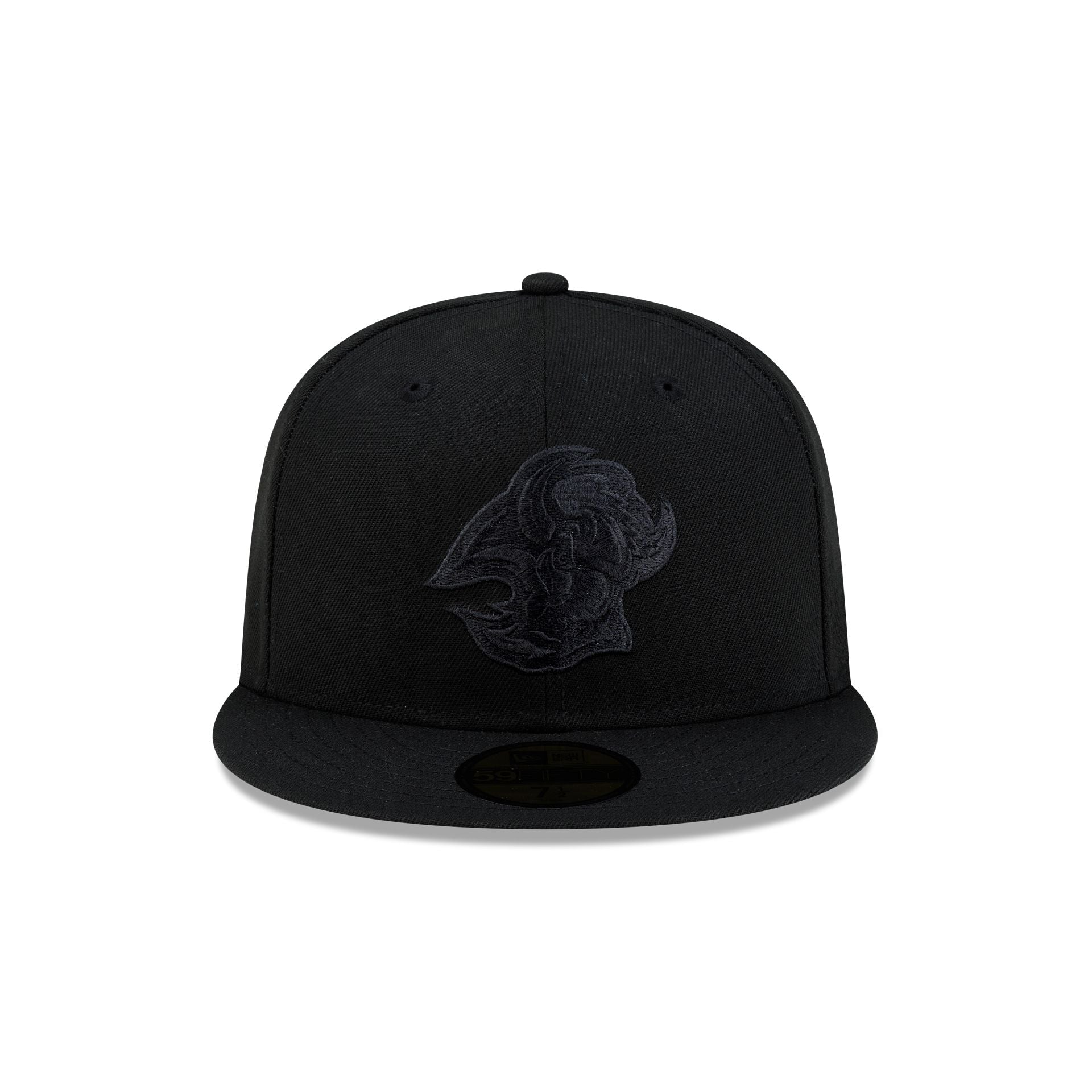 Buffalo Sabres Goathead Black on Black 59FIFTY Fitted Hat