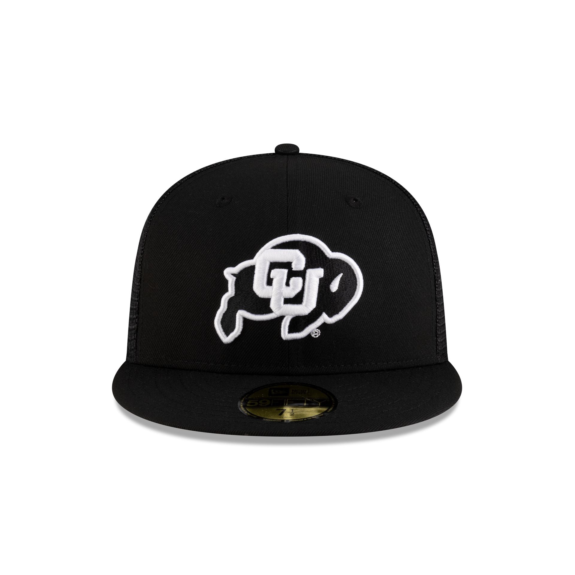 Colorado Buffaloes Black & White 59FIFTY Fitted Trucker Hat