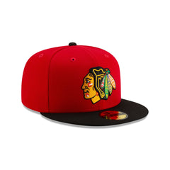 Chicago Blackhawks Red & Black 59FIFTY Fitted Hat
