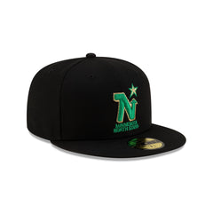 Minnesota North Stars Black 59FIFTY Fitted Hat