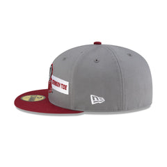 Alabama Crimson Tide Gray Cardinal 59FIFTY Fitted Hat
