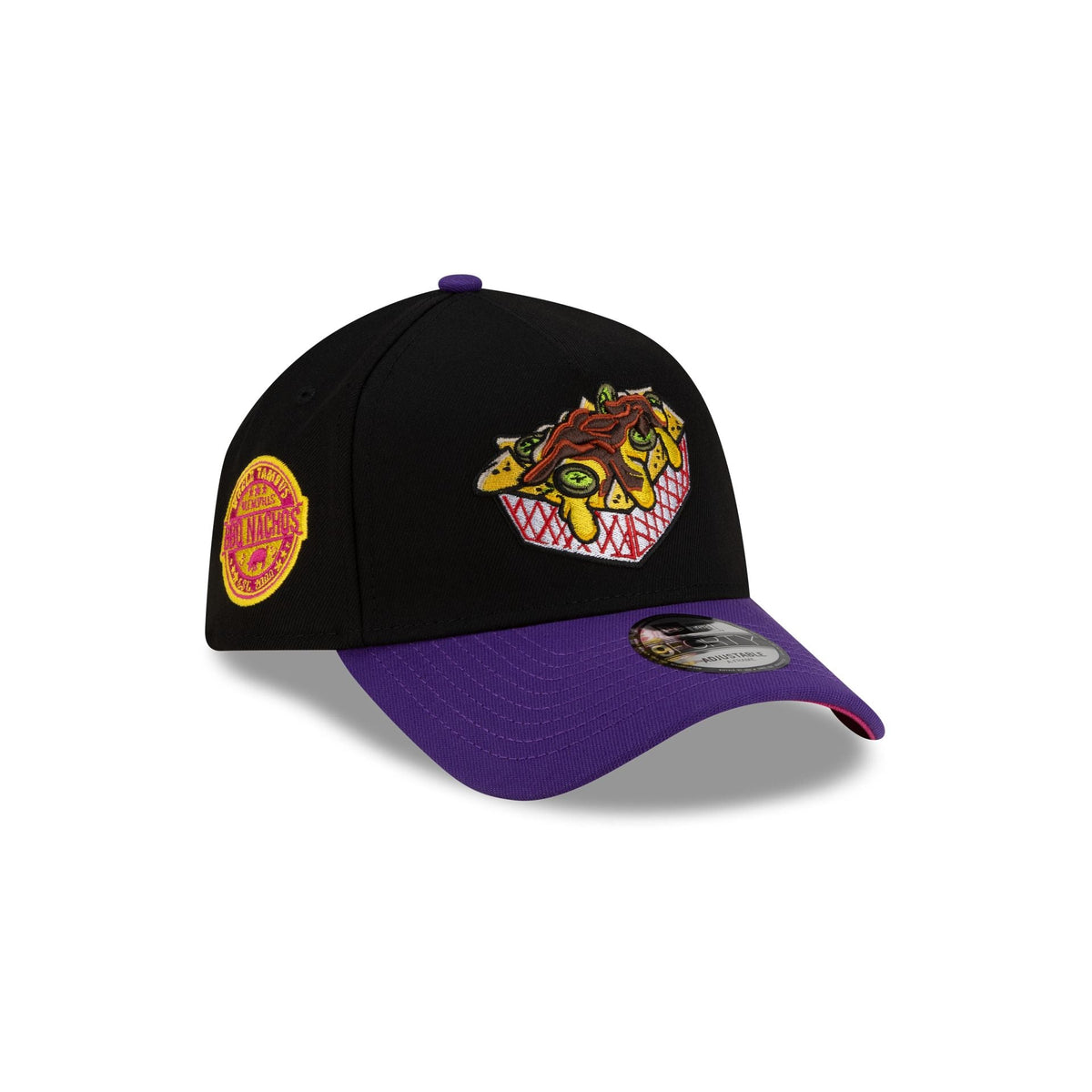 Memphis Redbirds Black Food Pack 9FORTY A-Frame Snapback Hat