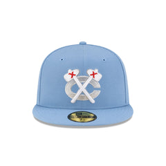 Chicago Blackhawks Sky Blue 59FIFTY Fitted Hat
