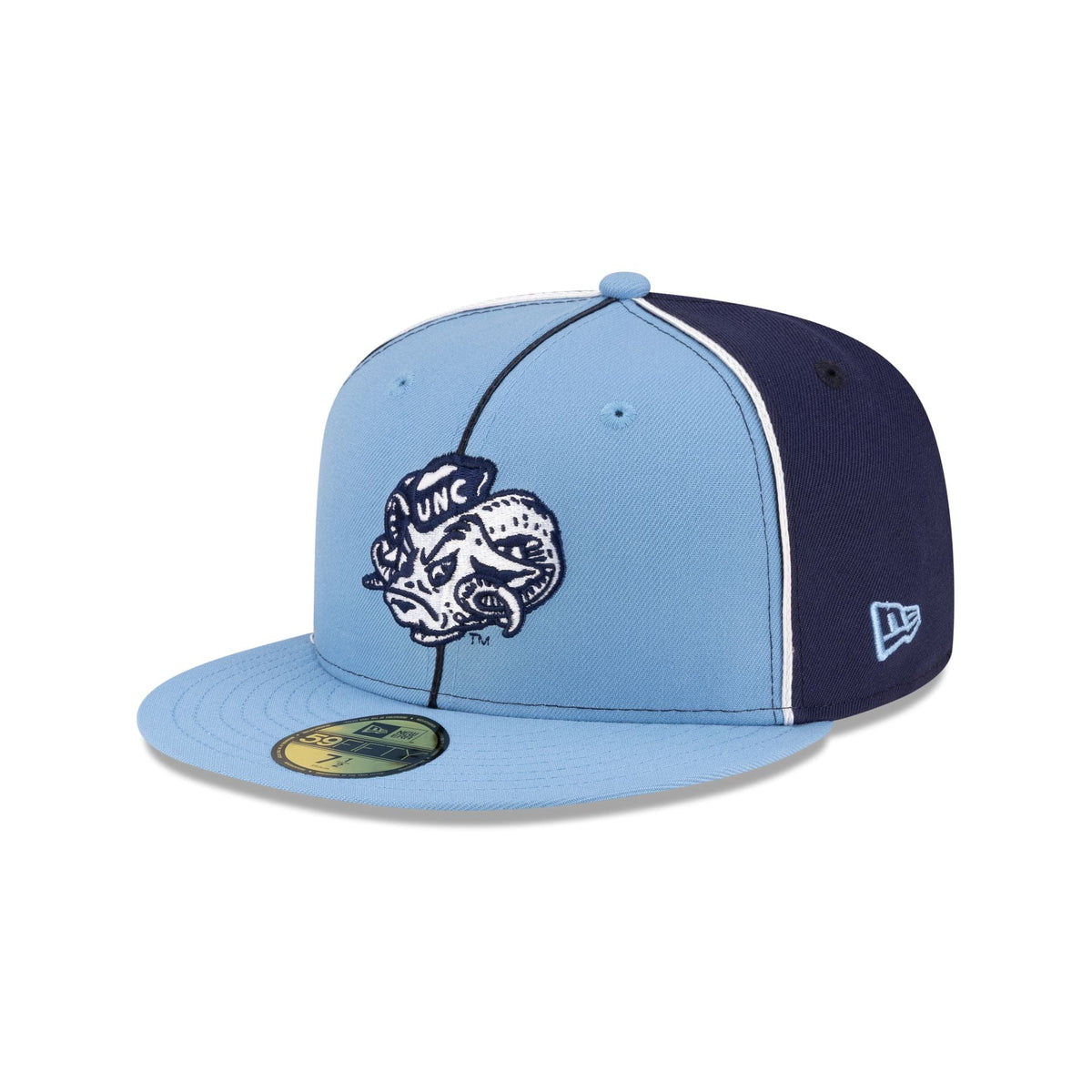 Just Caps College Pinwheel North Carolina Tar Heels College Vault 59FIFTY Fitted Hat