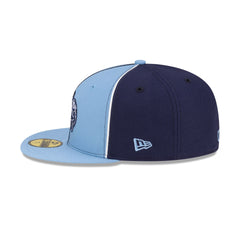 Just Caps College Pinwheel North Carolina Tar Heels College Vault 59FIFTY Fitted Hat