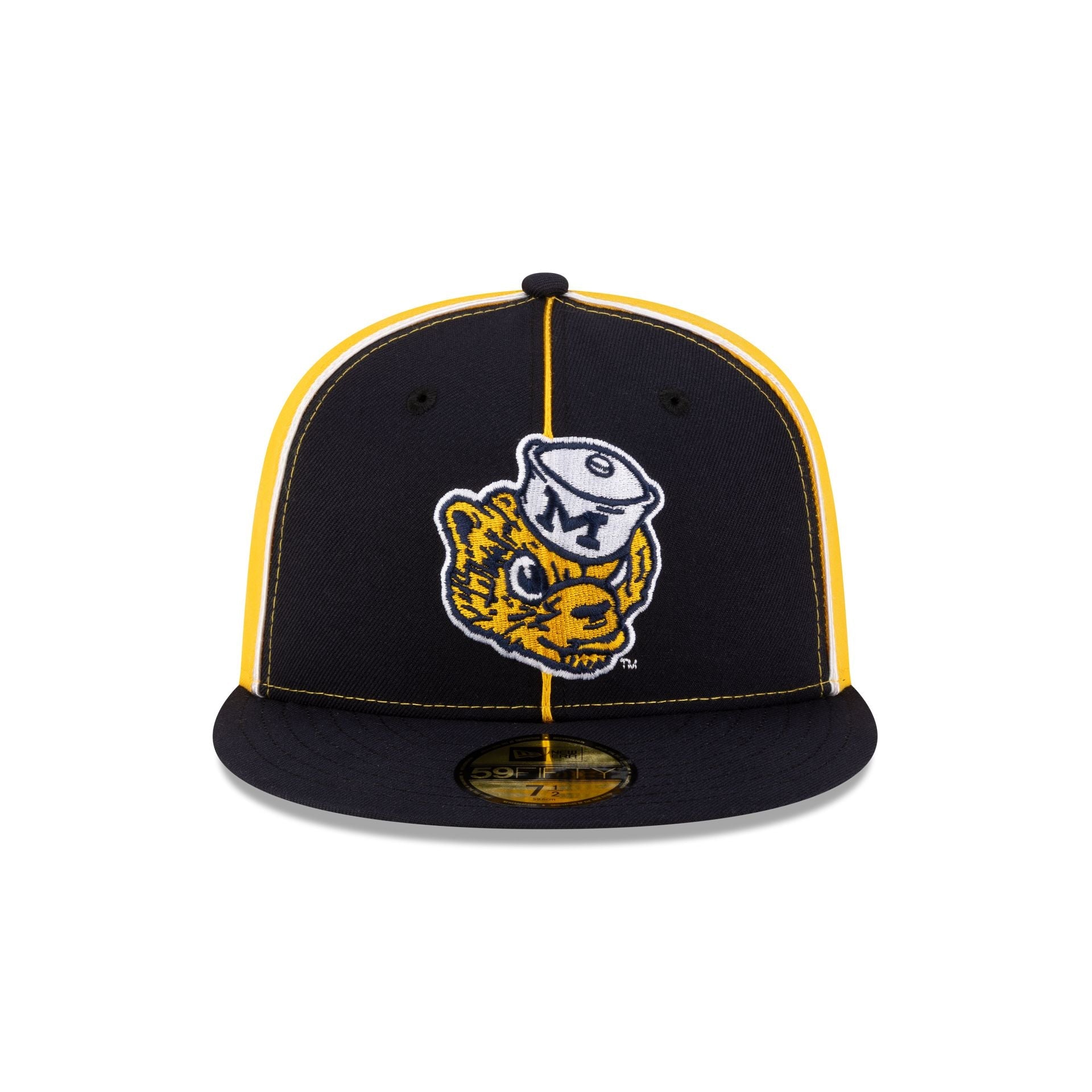 Just Caps College Pinwheel Michigan Wolverines College Vault 59FIFTY Fitted Hat