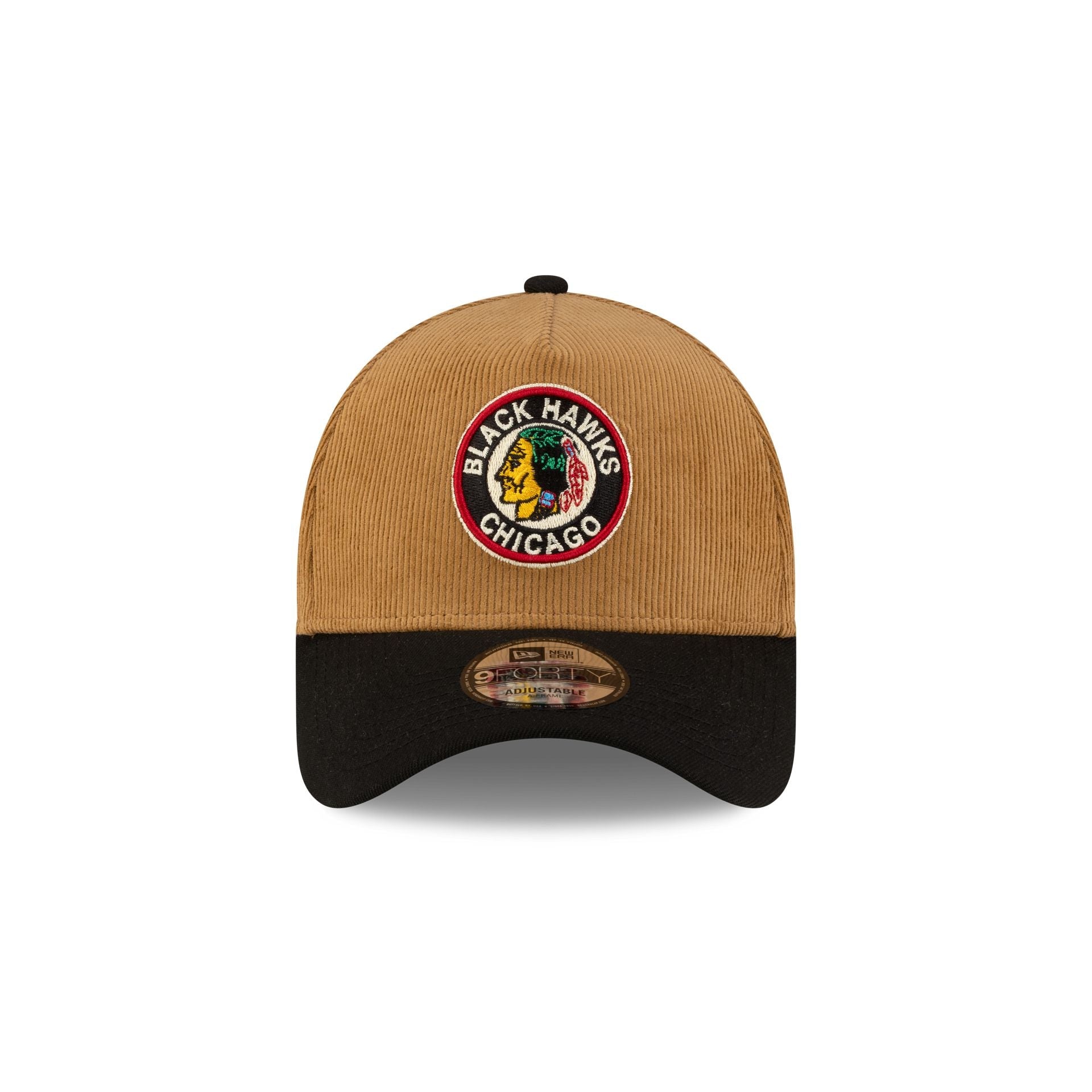 Chicago Blackhawks Wheat Corduroy 9FORTY A-Frame Snapback Hat