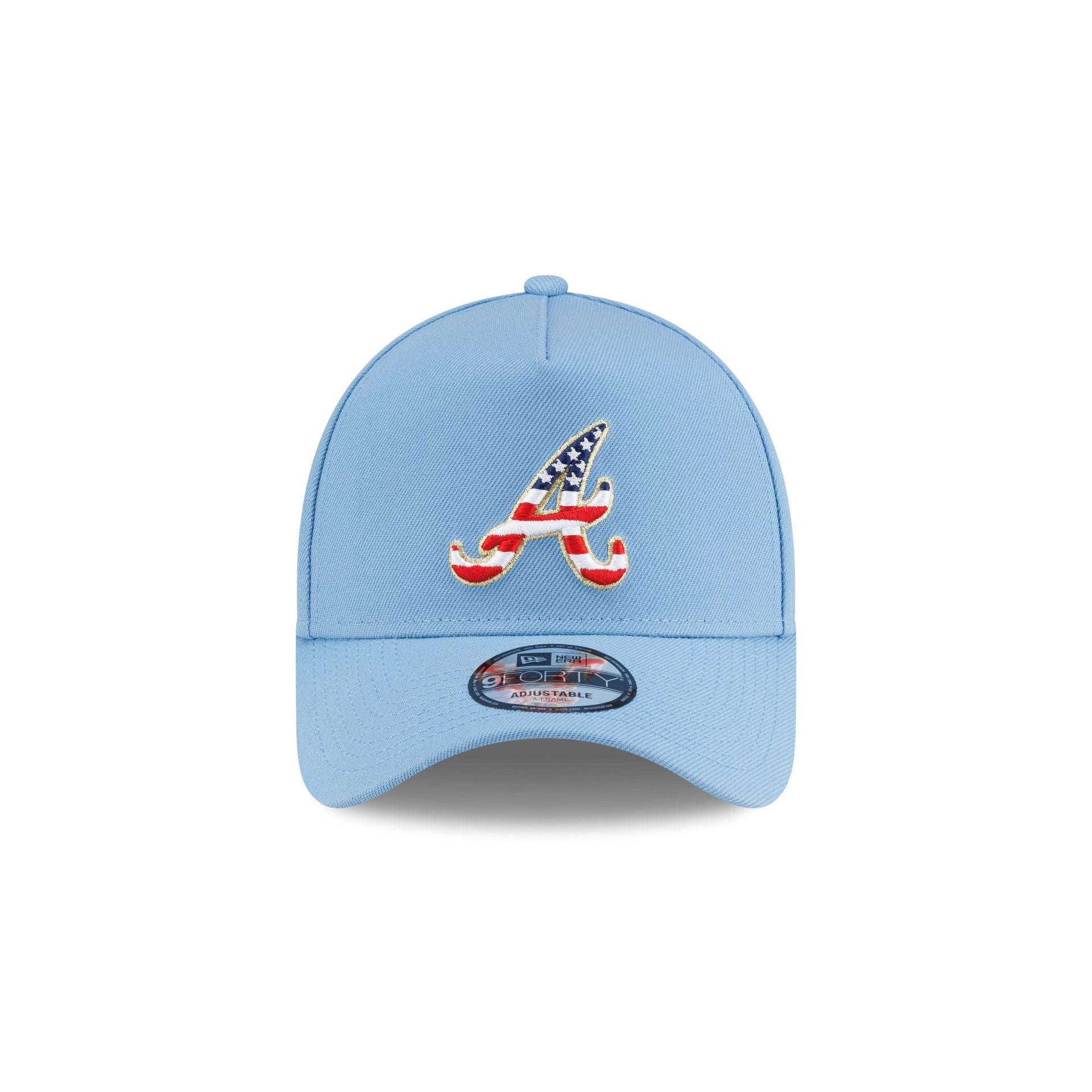 Atlanta Braves Red, White & Blue 9FORTY A-Frame Snapback Hat