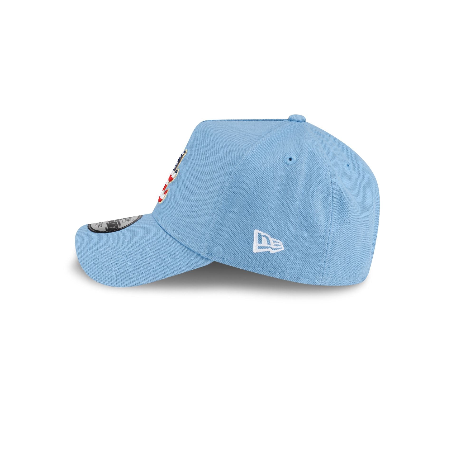 Atlanta Braves Red, White & Blue 9FORTY A-Frame Snapback Hat