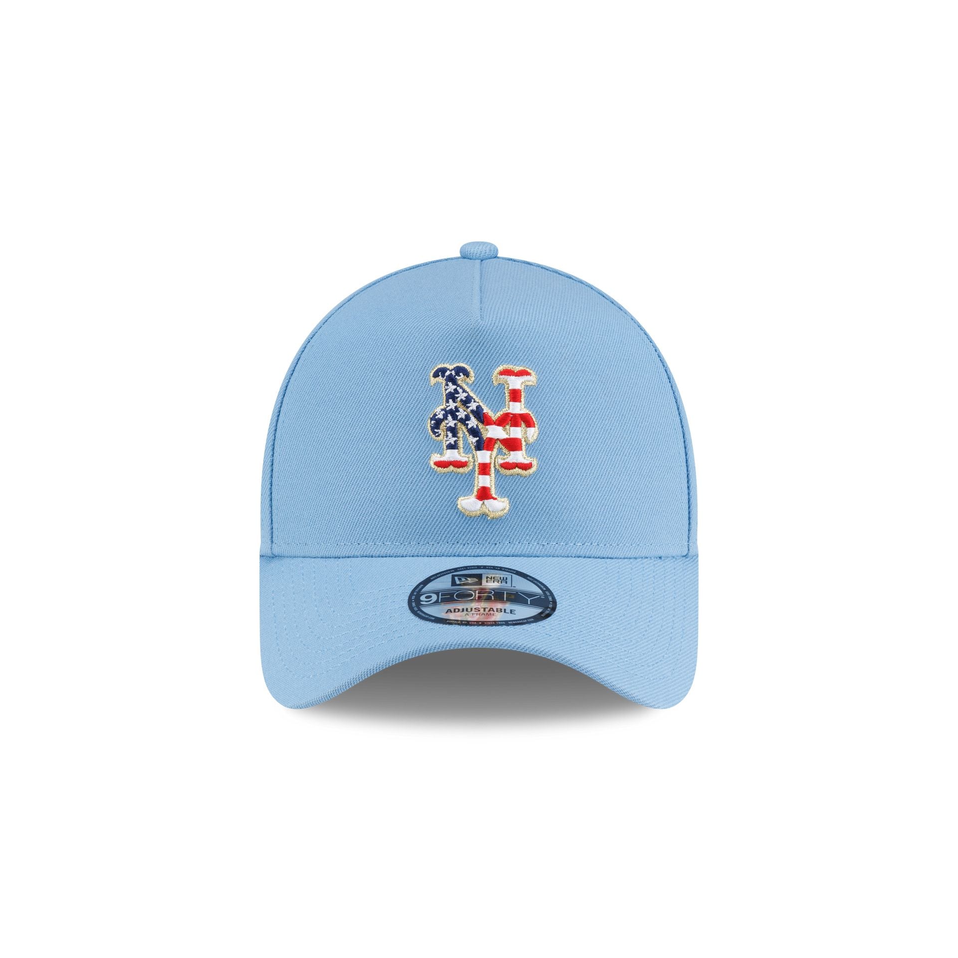 New York Mets Red, White & Blue 9FORTY A-Frame Snapback Hat