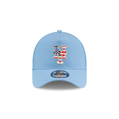 New York Mets Red, White & Blue 9FORTY A-Frame Snapback Hat