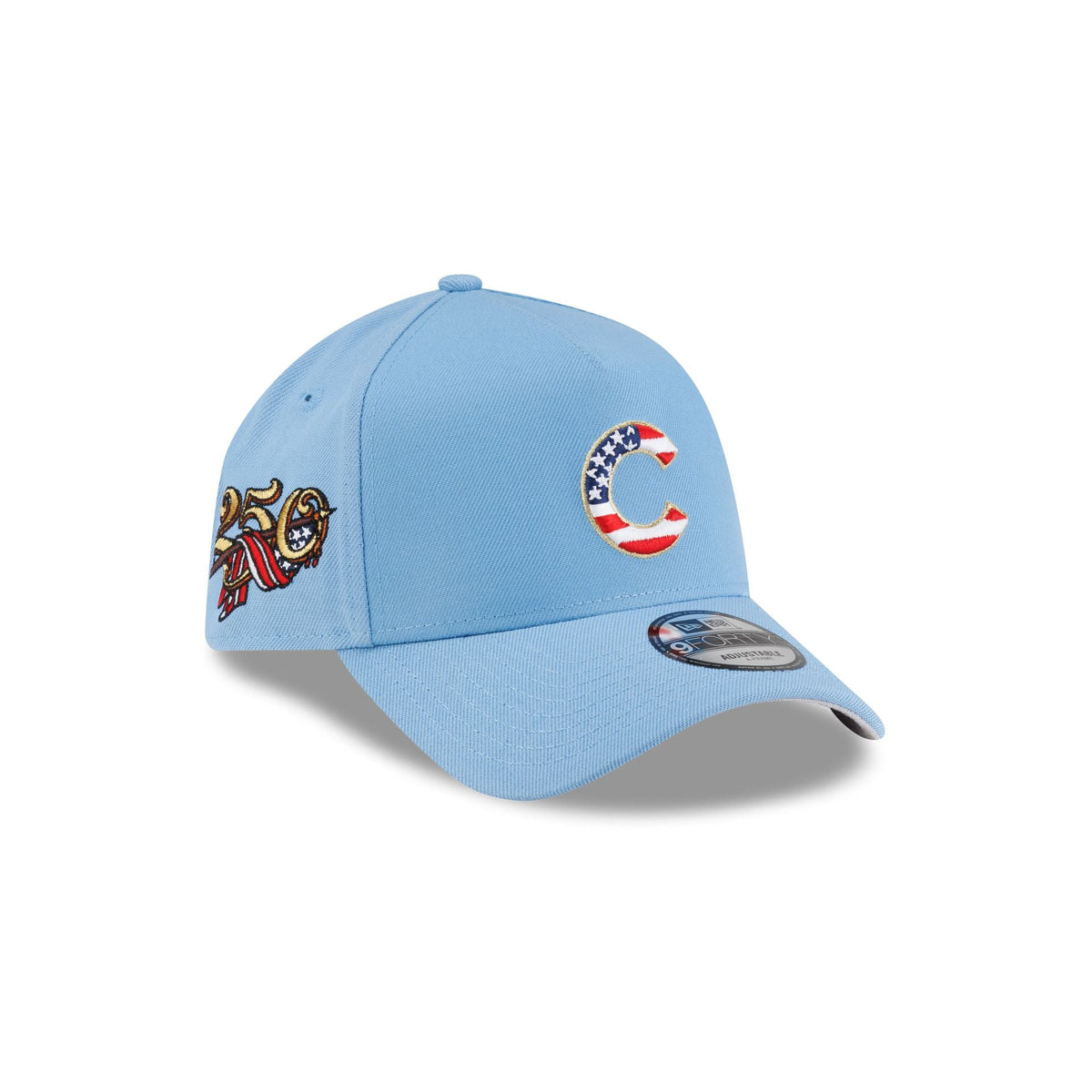 Chicago Cubs Red, White & Blue 9FORTY A-Frame Snapback Hat