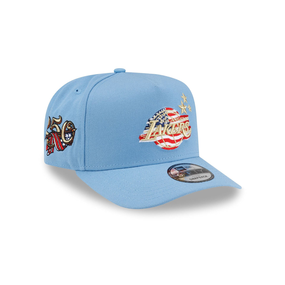 Los Angeles Lakers Red, White & Blue 9FIFTY A-Frame Snapback Hat