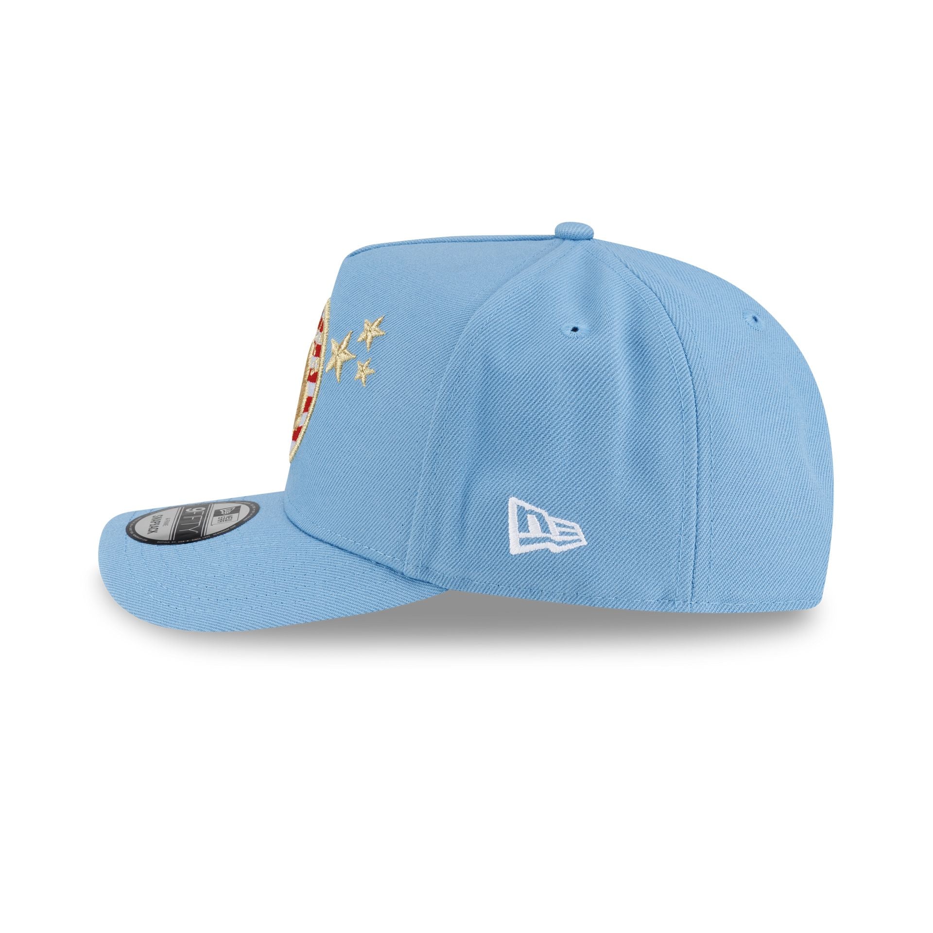 Boston Celtics Red, White & Blue 9FIFTY A-Frame Snapback Hat