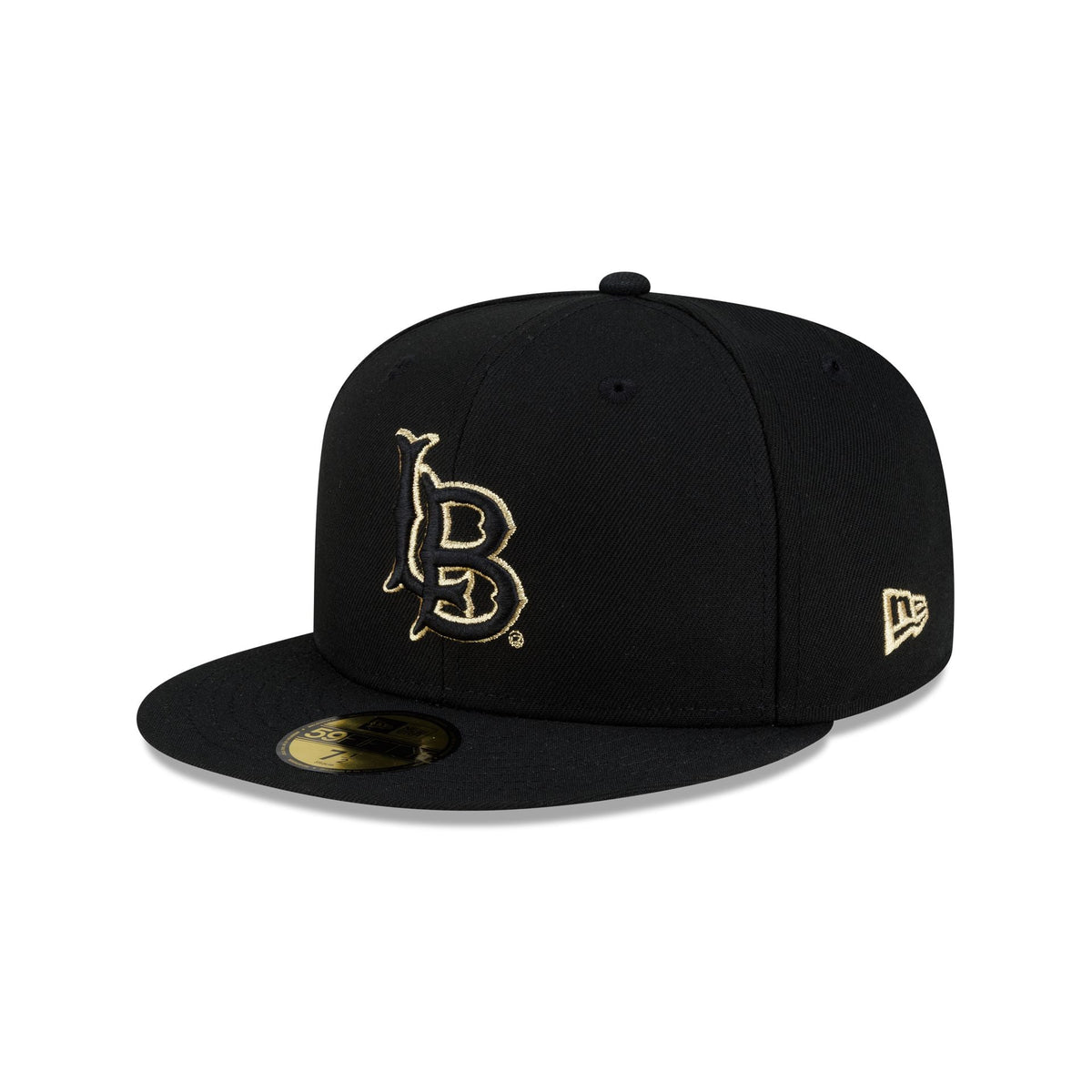 Long Beach State 49ers Black & Gold 59FIFTY Fitted Hat