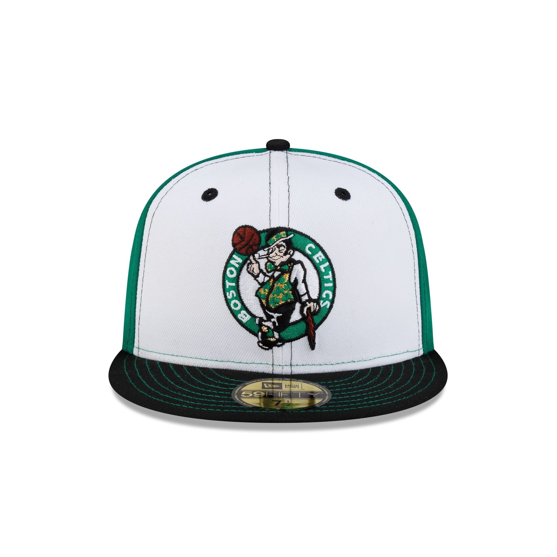 Boston Celtics Hardwood Classics 2000s White Stitch 59FIFTY Fitted Hat