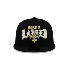 Born x Raised x New Orleans Saints 59FIFTY Fitted Hat