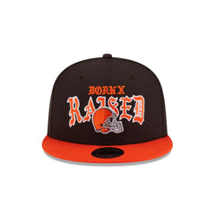 Born x Raised x Cleveland Browns Two-Tone 9FIFTY Snapback Hat