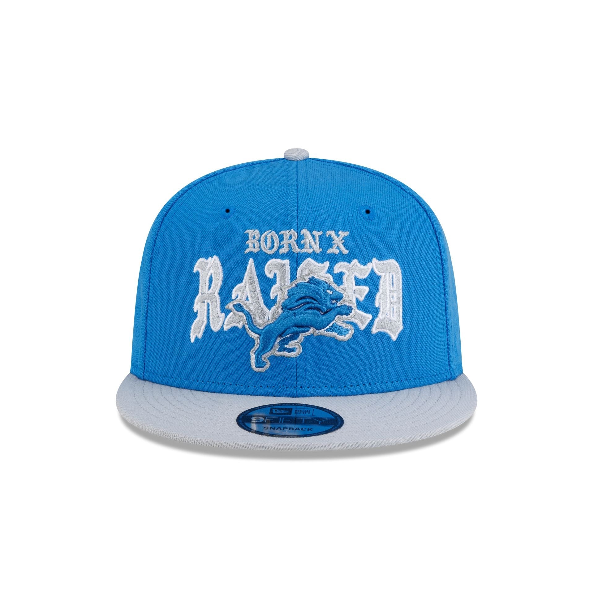 Born x Raised x Detroit Lions Two-Tone 9FIFTY Snapback Hat