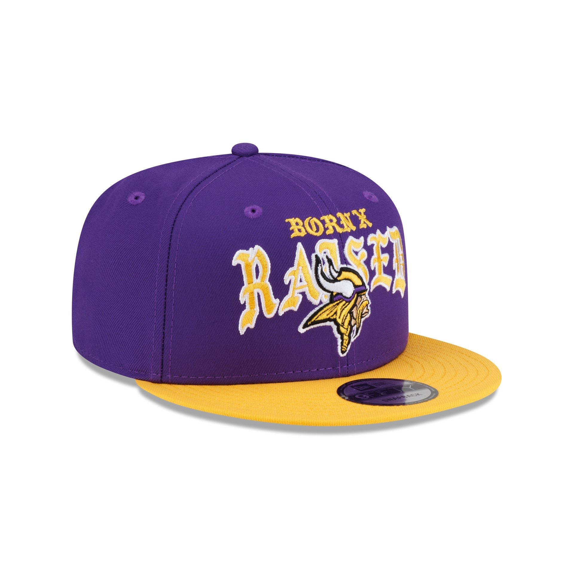 Born x Raised x Minnesota Vikings Two-Tone 9FIFTY Snapback Hat