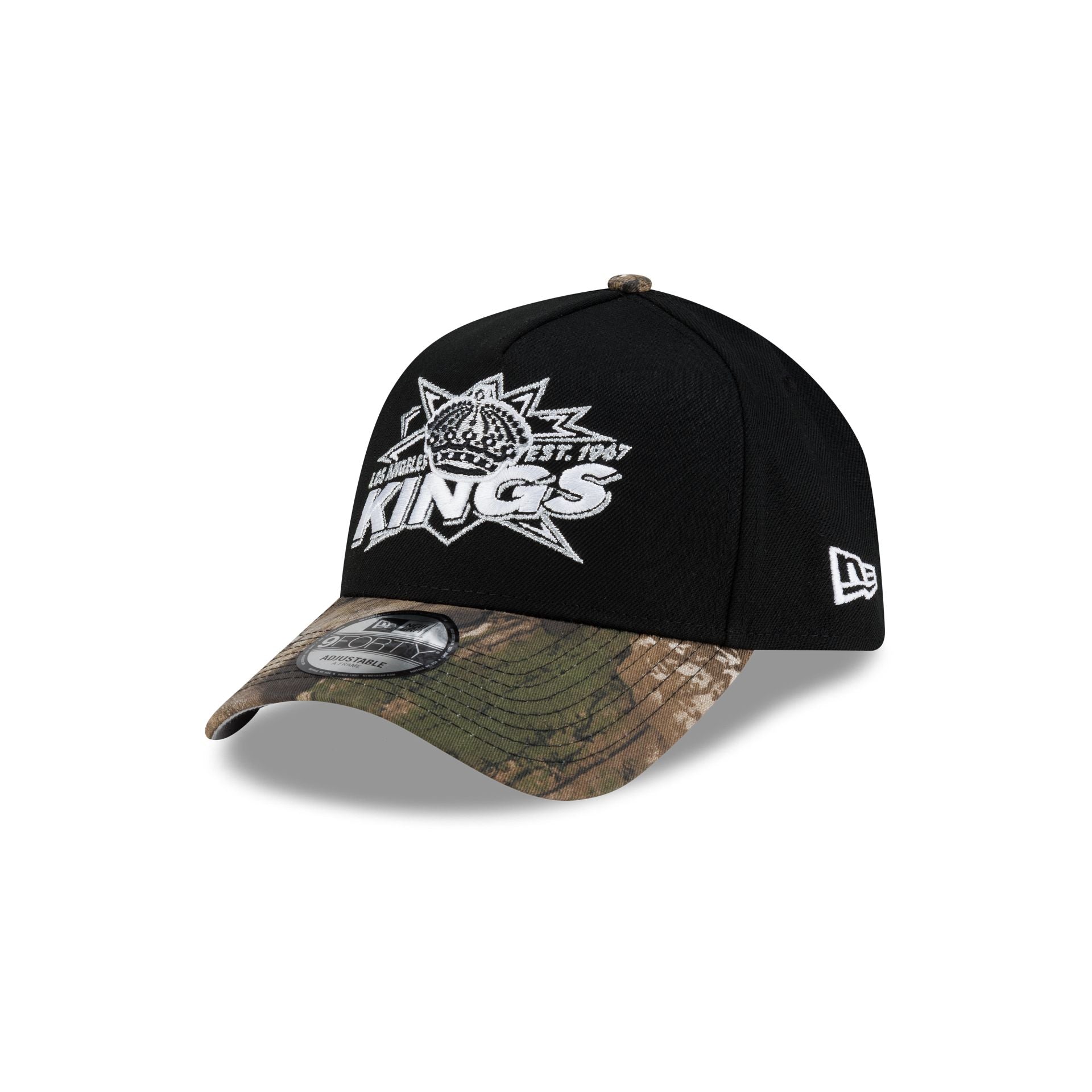 Los Angeles Kings Top Shelf Black Camo 9FORTY A-Frame Snapback Hat