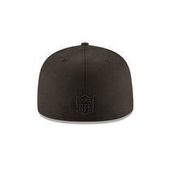 Miami Dolphins Black On Black 59FIFTY Fitted Hat