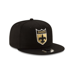 New Orleans Saints Black 9FIFTY Snapback Hat