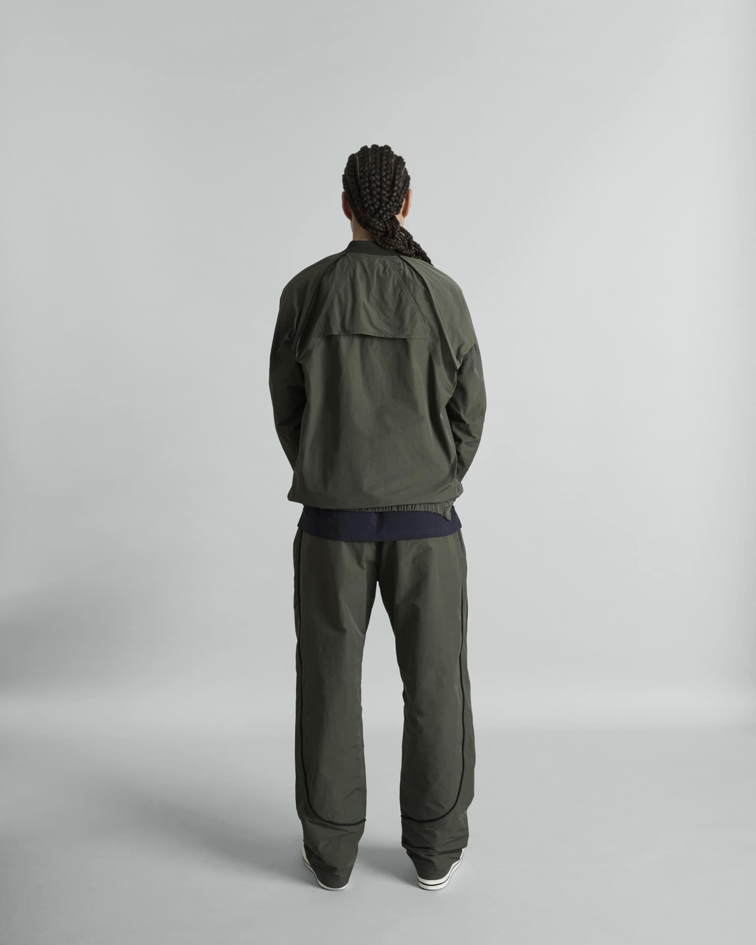 Larkin Dusty Charcoal Track Pullover Jacket