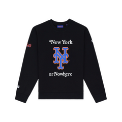 New York or Nowhere x New York Mets Black Crewneck