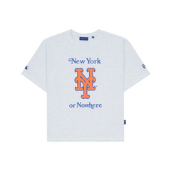New York or Nowhere x New York Mets White Relaxed Logo T-Shirt