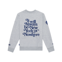 New York or Nowhere x New York Yankees Heather Gray Motto Crewneck