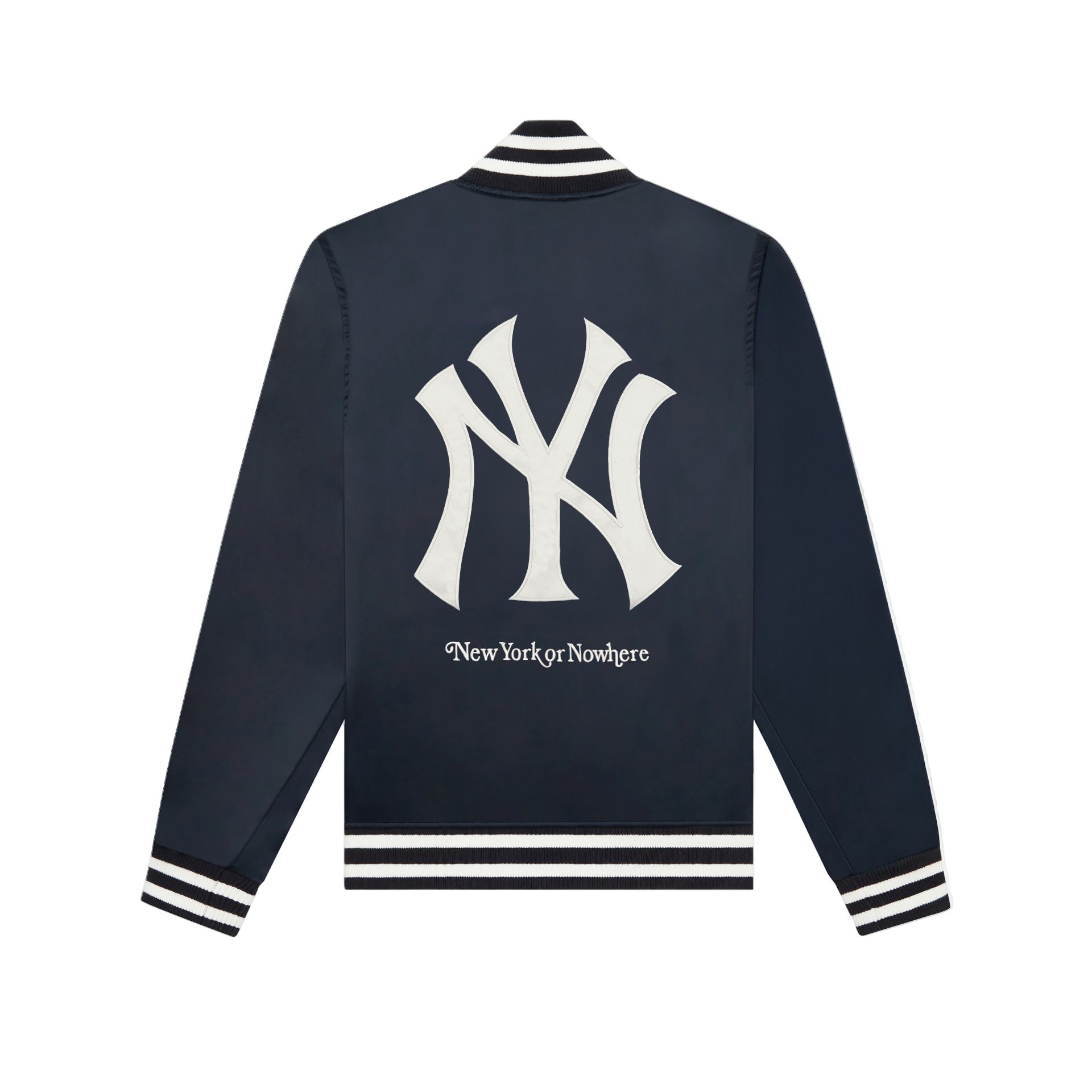 New York or Nowhere x New York Yankees Midnight Satin Jacket
